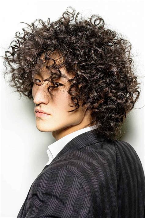 The rest of your hair should be kept long and pulled upwards into a pompadour-like very slick look. . Asian perm male